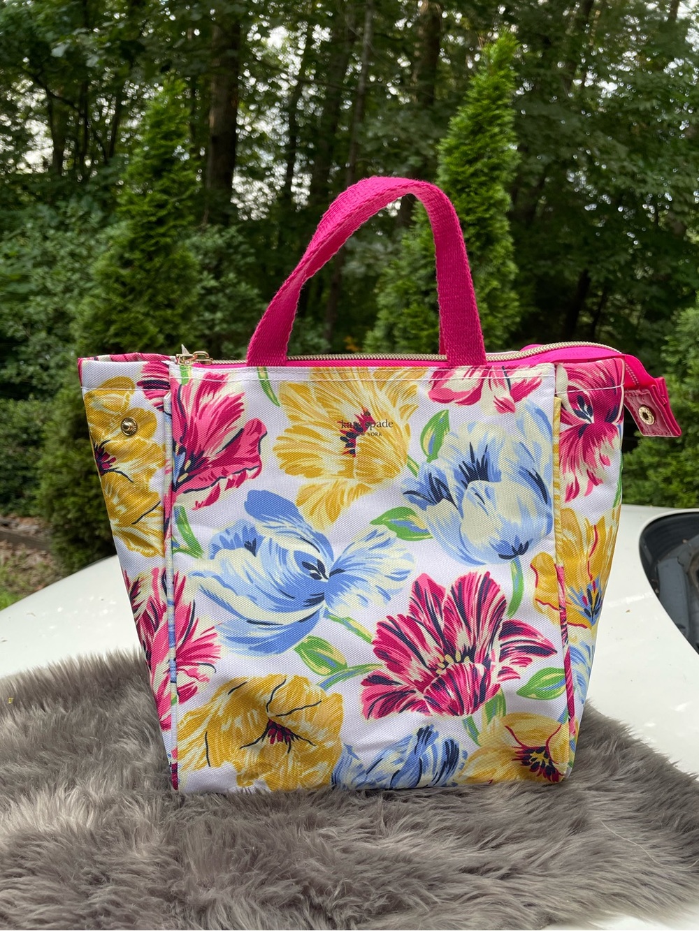 NWT Kate Spade New York Tulip Print Insulated Lunch Bag